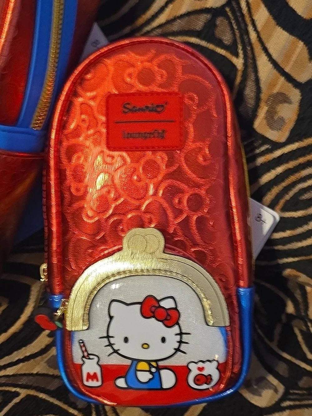 Sanrio x Loungefly 50th Anniversary Metallic Pencil Case/Backpack Set - NWT!